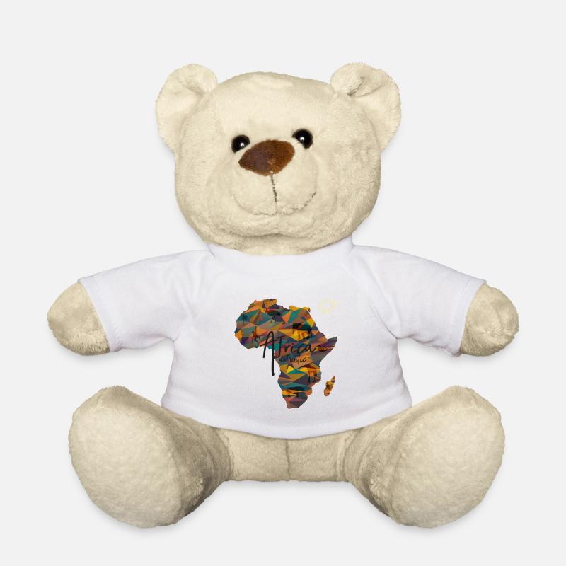Afrika Kontinent - Teddy - Weiß
