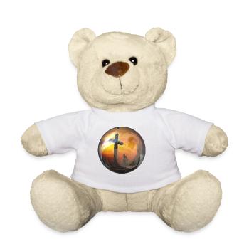 god god church church bible bible wedding wedding sign - Teddy Bear - white - Front