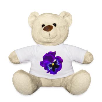 La pensée violette - Nounours - blanc - Devant