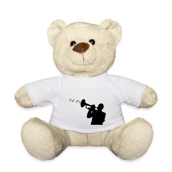 musique jazz - Nounours - blanc - Devant