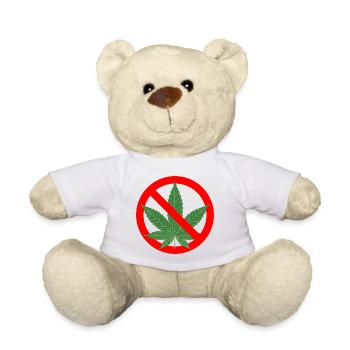 Nein zu Cannabis Verbot - Teddy - Weiß - Vorne