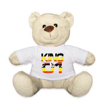 Gift King 01 Country Partner Uganda - Teddy Bear - white - Front