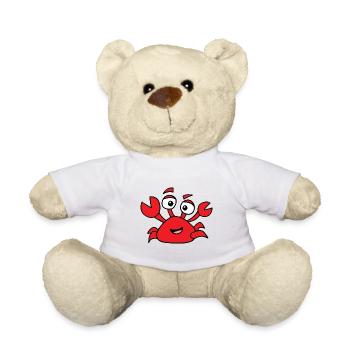 Krabbe mit Glubschauen - Teddy - Weiß - Vorne