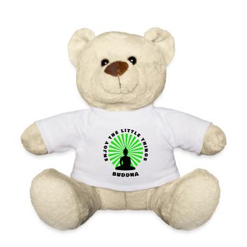 Buddha Enjoy the little things - Nounours - blanc - Devant