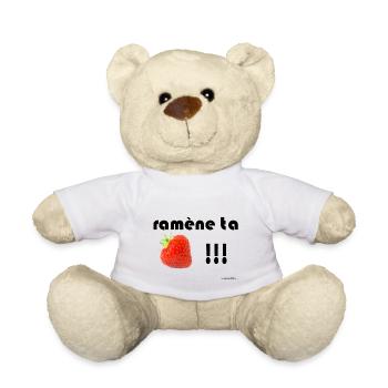 Sichern Sie Ihre Erdbeeren - Teddy - Weiß - Vorne