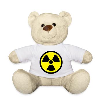 Radiation Warning - Teddy Bear - white - Front