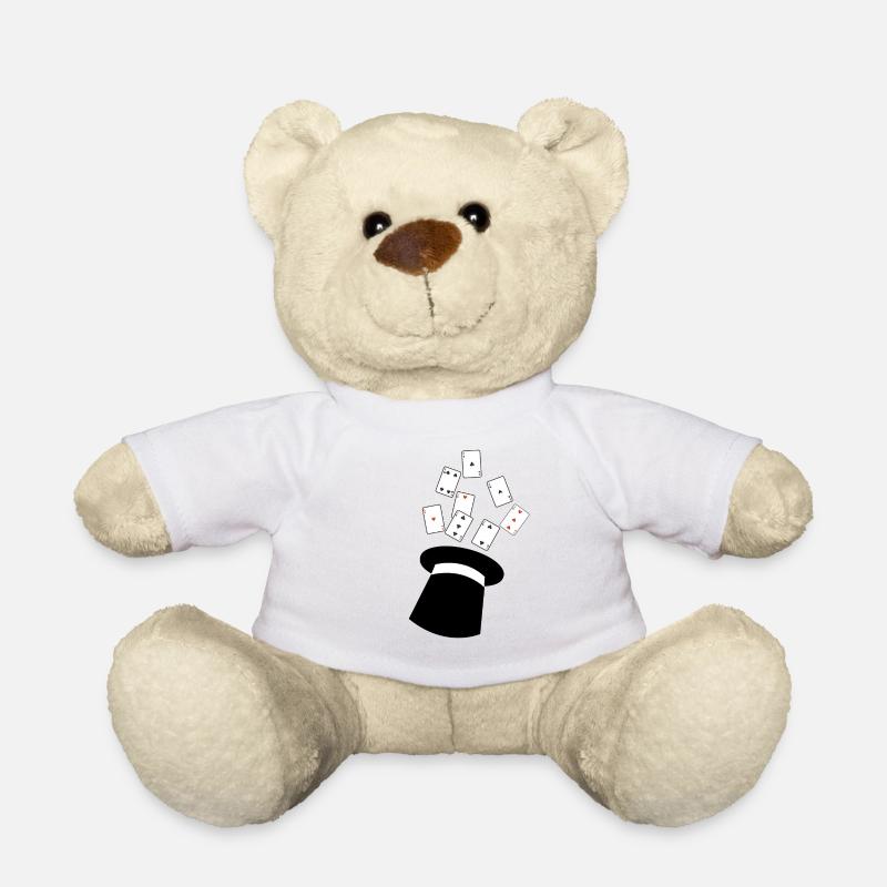 Magician magic show magic hat - Teddy Bear - white