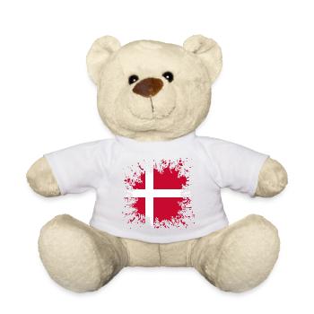 Danemark Drapeau - Nounours - blanc - Devant