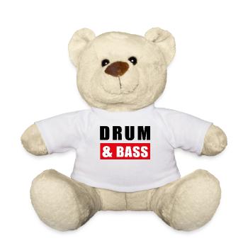 Drum and Bass / dnb / Drum&Bass - Teddy - Weiß - Vorne