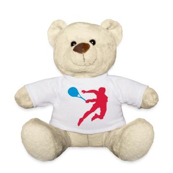 Le joueur de tennis - Nounours - blanc - Devant