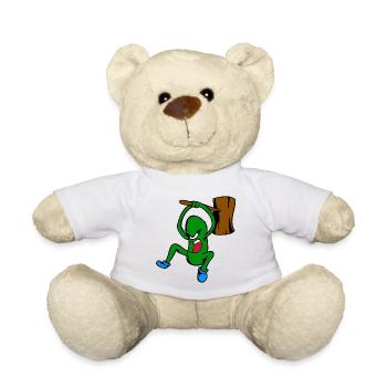 Angry Cucumber - Teddy Bear - white - Front