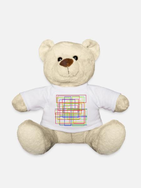 modern art - Teddy Bear - white