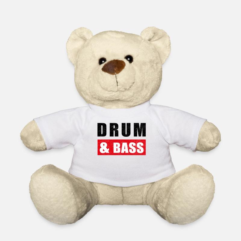 DnB Musik Drum And Bass - Teddy - Weiß