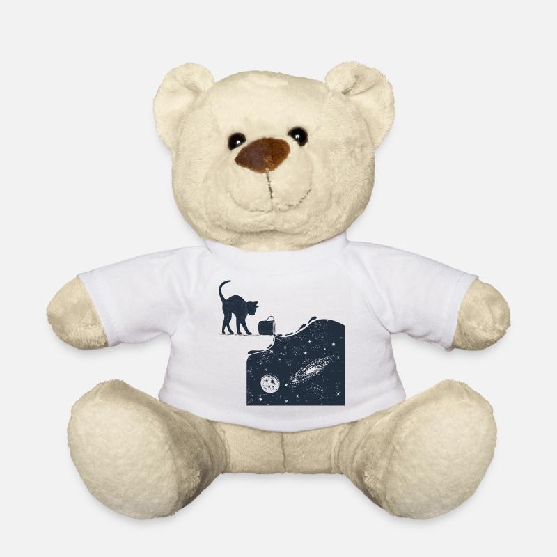 Universe Cat - Teddy Bear - white