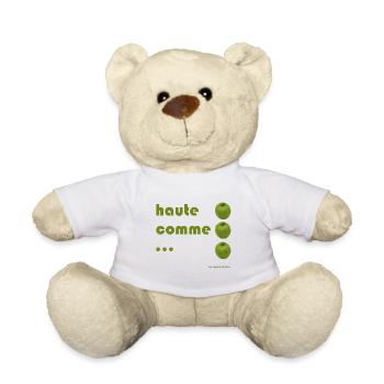 high as 3 apples - Teddy Bear - white - Front