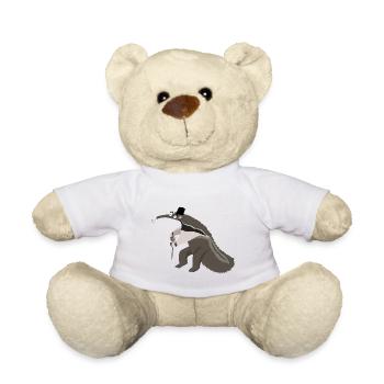 Langnasiger Nasenbär mit Stock - Teddy - Weiß - Vorne