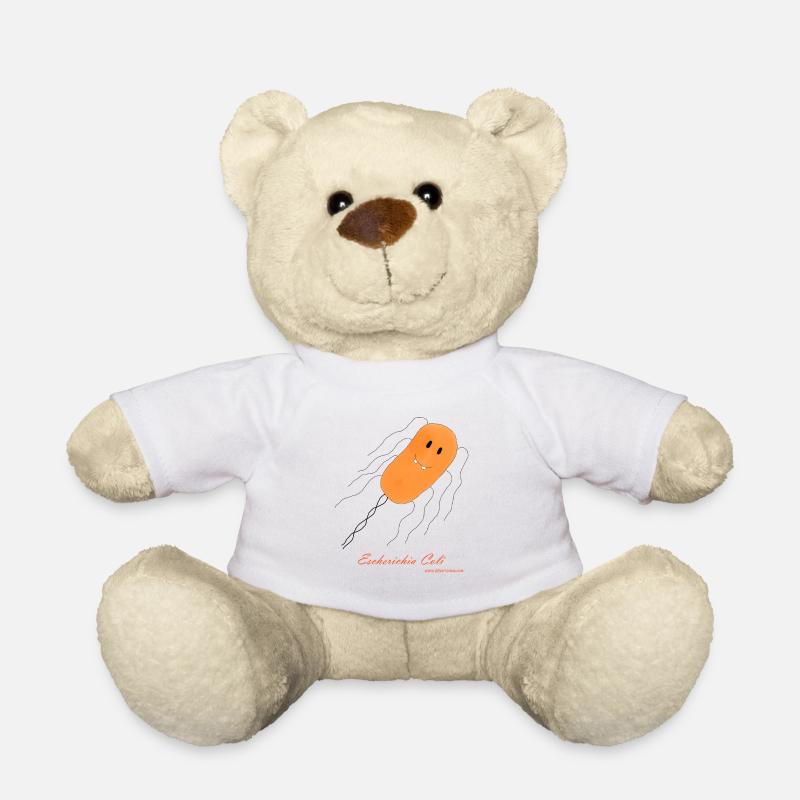E. coli / Escherichia coli - bacterium - Teddy Bear - white