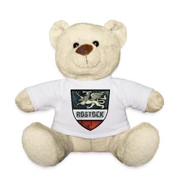 Rostock - Greif - Hanseatic City of Rostock - Teddy Bear - white - Front
