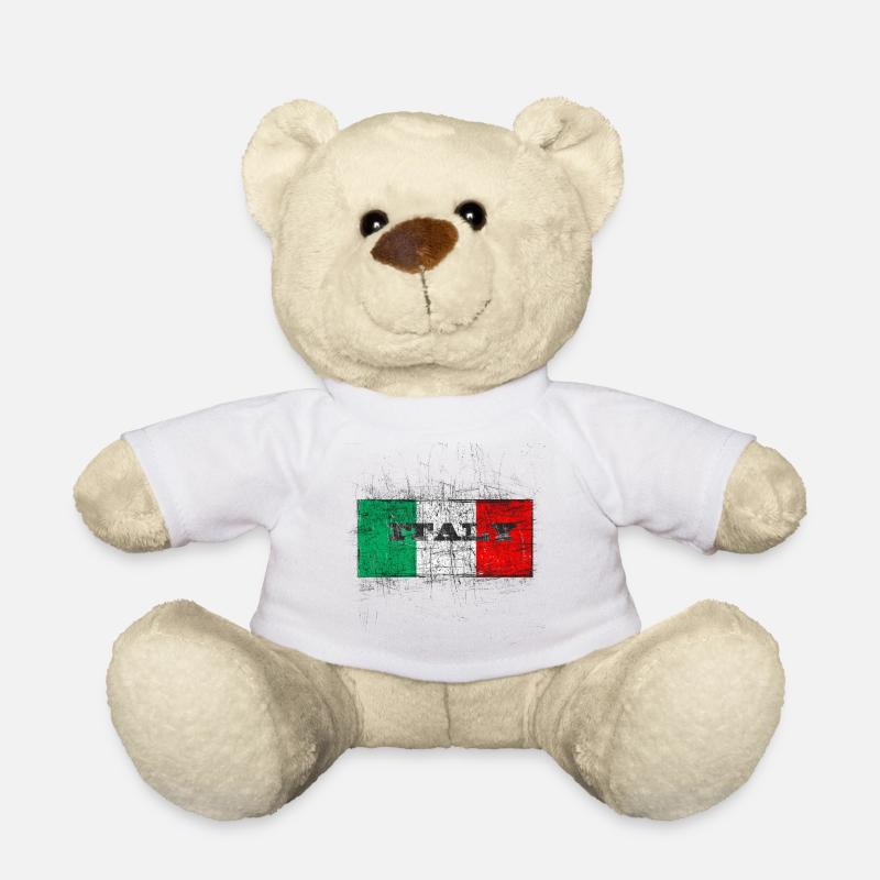 italy - Teddy Bear - white