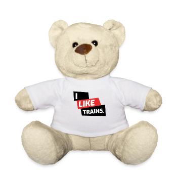 J’aime les traits de cadeau amusant - Nounours - blanc - Devant