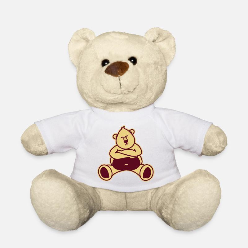 Böser Bär / Bear schmollt [v2 2c neg] - Teddy - Weiß