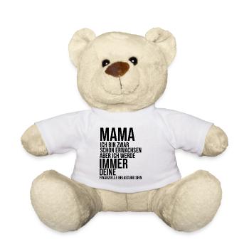 Mama ich bin zwar schon erwachsen ... - Teddy - Weiß - Vorne