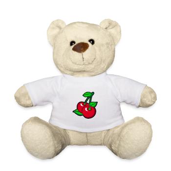 Red Cherries for cherry pickers - Teddy - Weiß - Vorne