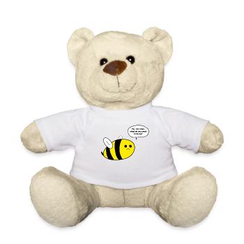 Épais cadeau d'abeille - Nounours - blanc - Devant