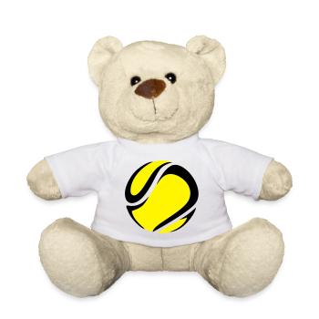 Balle de tennis - Nounours - blanc - Devant