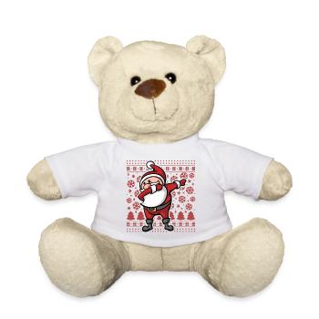 Noël laid Dab Dabbing Père Noël Noël - Nounours - blanc - Devant