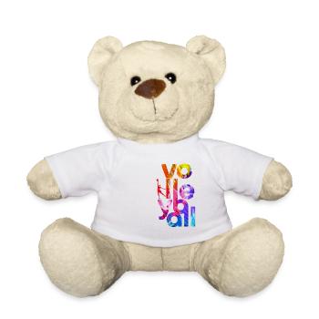 Volleyball Handball Sport Geschenk - Teddy - Weiß - Vorne