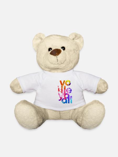 Volleyball Handball Sport Geschenk - Teddy - Weiß