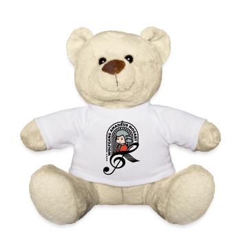 Mozart Doux Portrait Note Noir Cool cadeau - Nounours - blanc - Devant