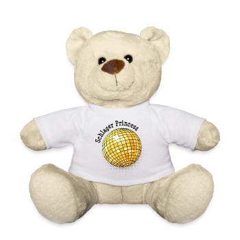 Schlager Princess Schlagermusik pop star - Teddy Bear - white - Front