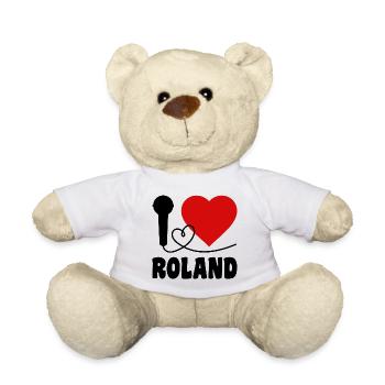 I Love Roland - Teddy - Weiß - Vorne