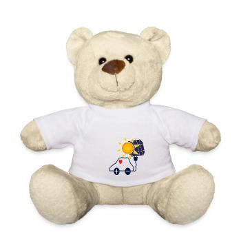 Sonnenkraft Auto mit Solarpanel - Teddy - Weiß - Vorne