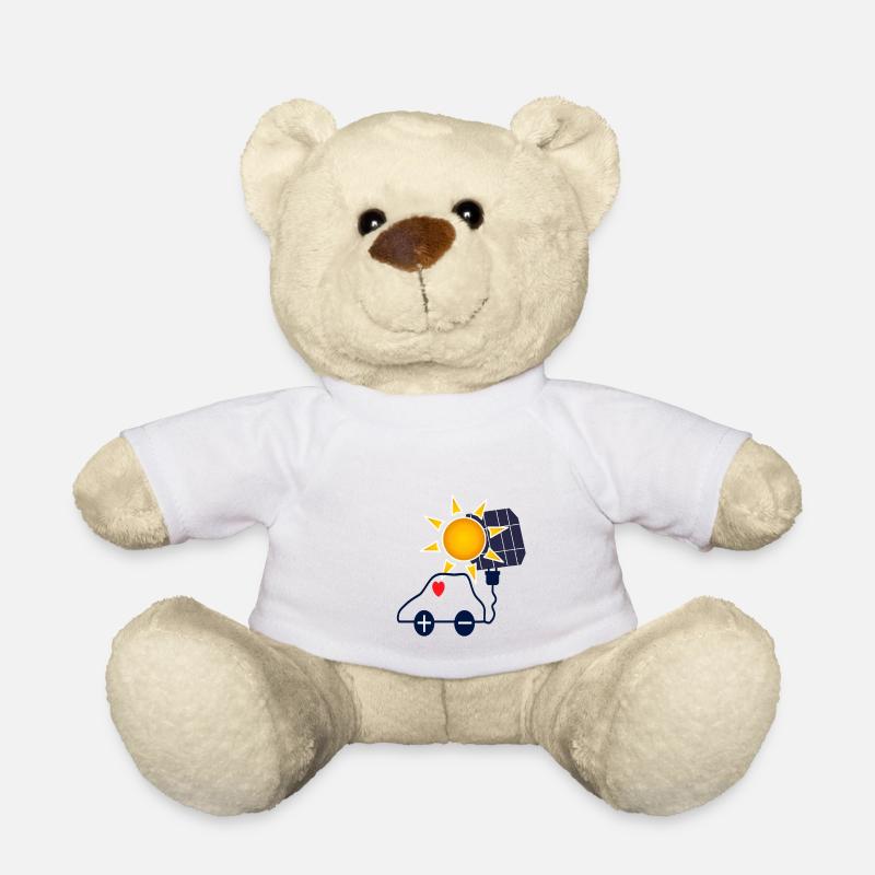 Sonnenkraft Auto mit Solarpanel - Teddy - Weiß