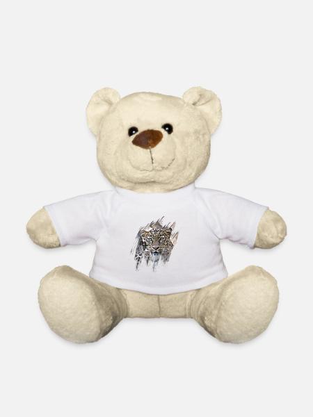Leopard - Teddy - Weiß