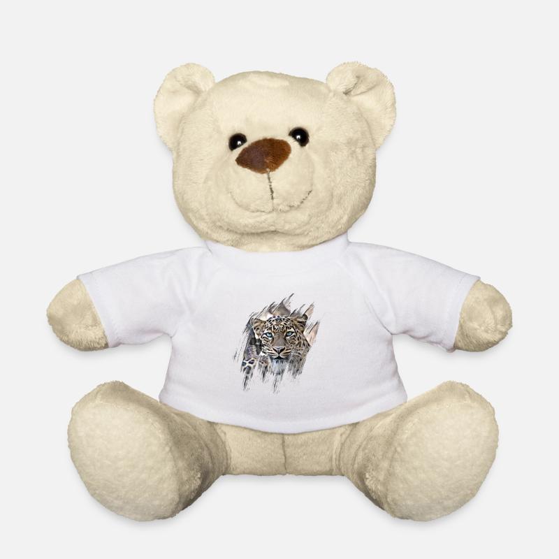 leopard - Teddy Bear - white