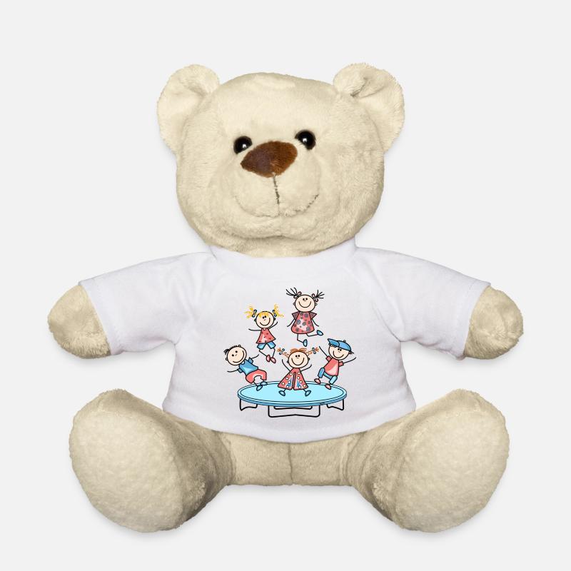 Trampolin - Teddy - Weiß