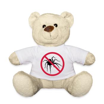 keine spinne verboten schild vogelspinne design cl - Teddy - Weiß - Vorne