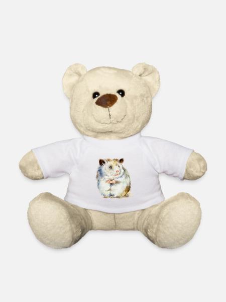 HAMSTER - der Hamster - Teddy - Weiß