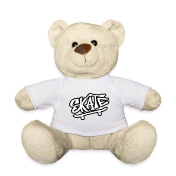 Skate skate skate - Nounours - blanc - Devant