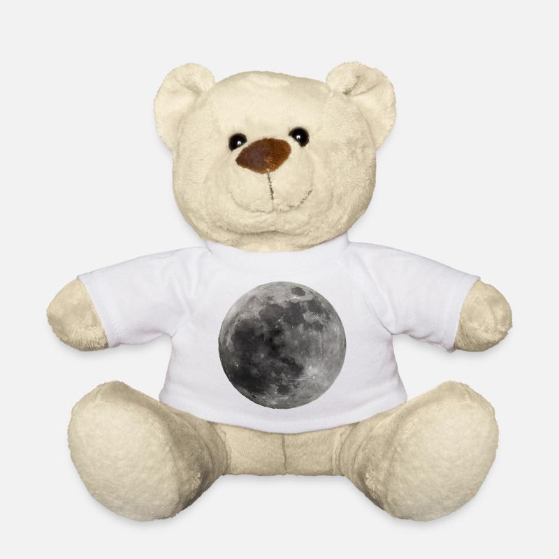 Moon - Teddy Bear - white