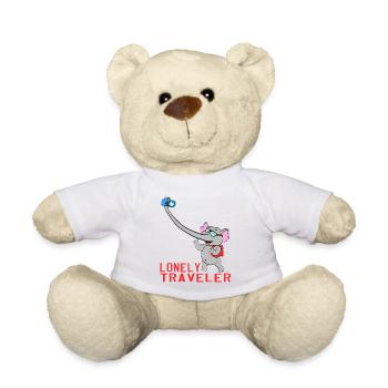 Solo? Allein? Reisender Ein schönes reisendes - Teddy - Weiß - Vorne