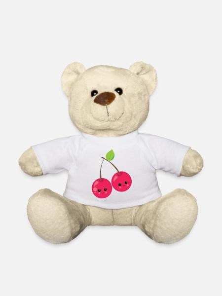 cerise - Nounours - blanc