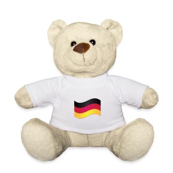 Deutsche Flagge - Teddy - Weiß - Vorne