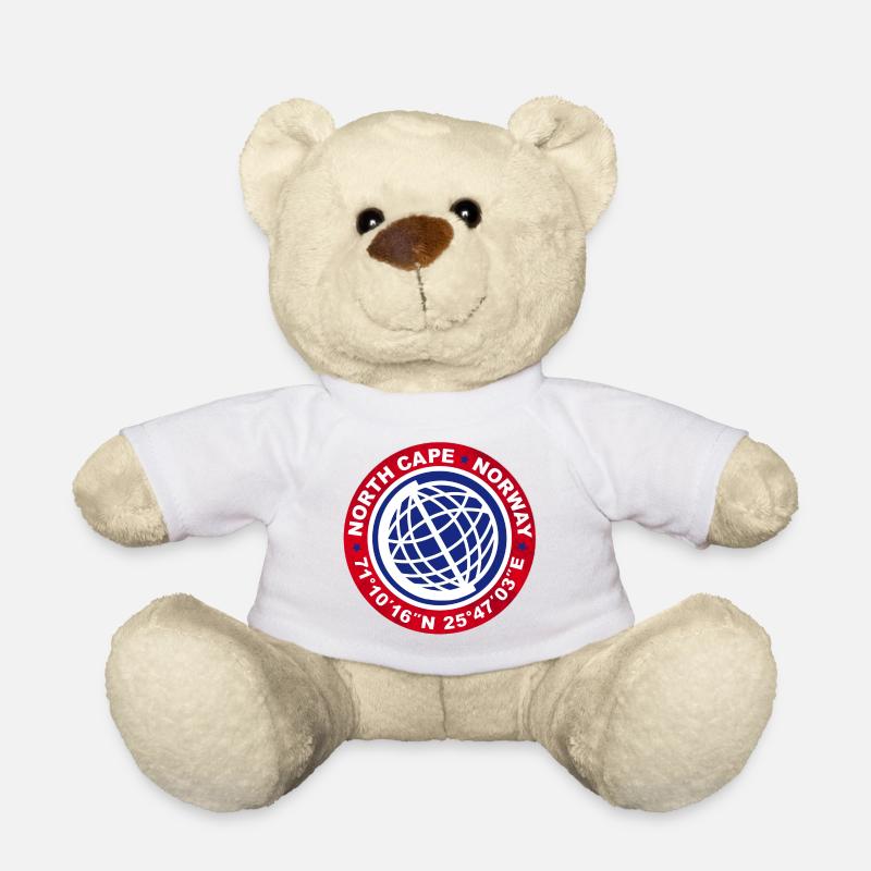 NORTH CAPE NORWAY - Teddy Bear - white