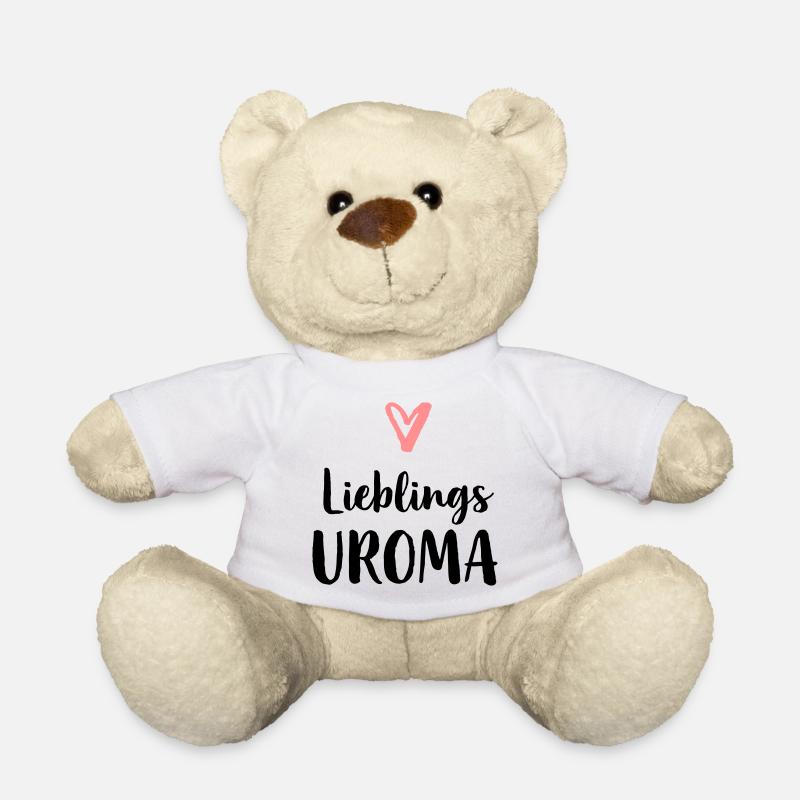 Lieblings Uroma Geschenk Muttertag Geburtstag - Teddy - Weiß
