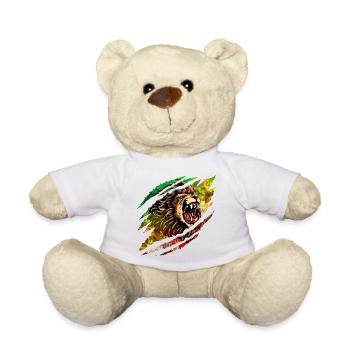Lion Storm Color Explosion - Teddy Bear - white - Front